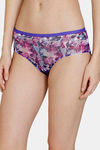 Zivame Bohemian Blooms Low Rise Full Coverage Hipster Panty - Purple Magic — thumbnail 4